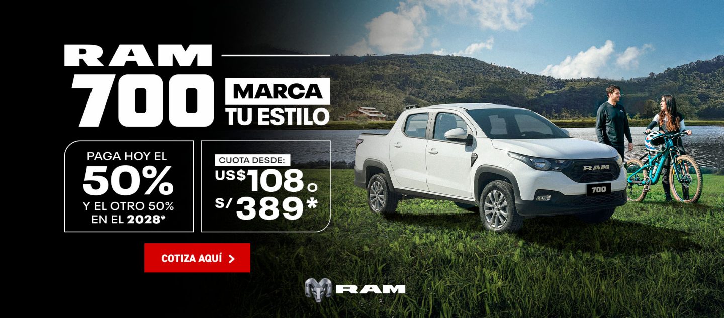 Ram 700 blanco en casa de campo