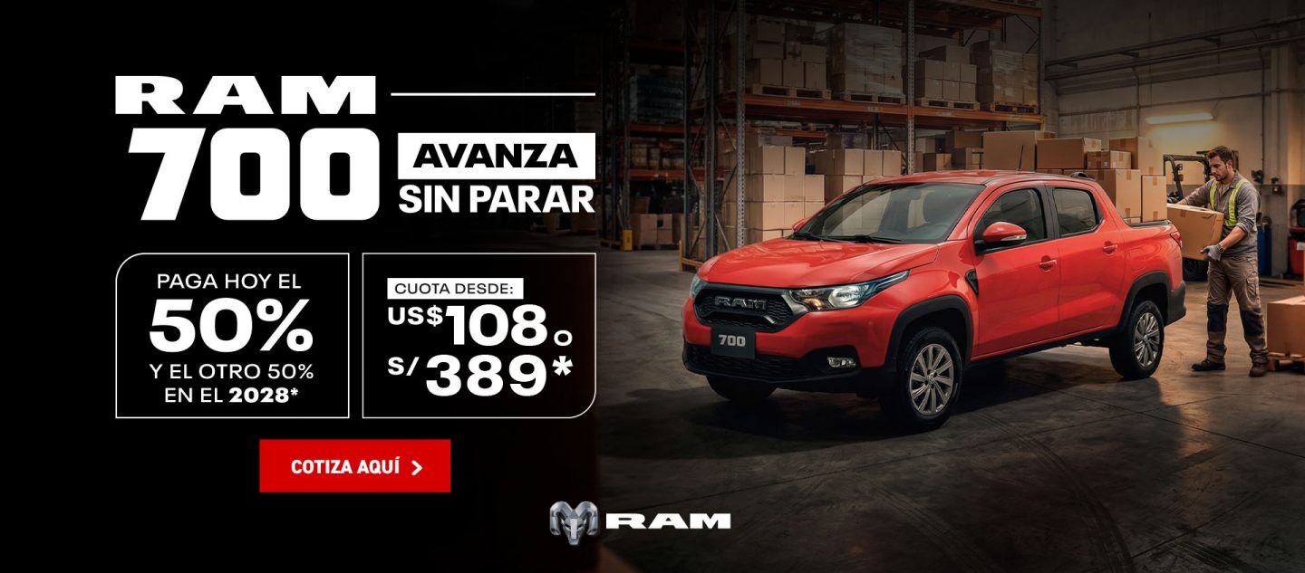 Ram 700 rojo en almacén