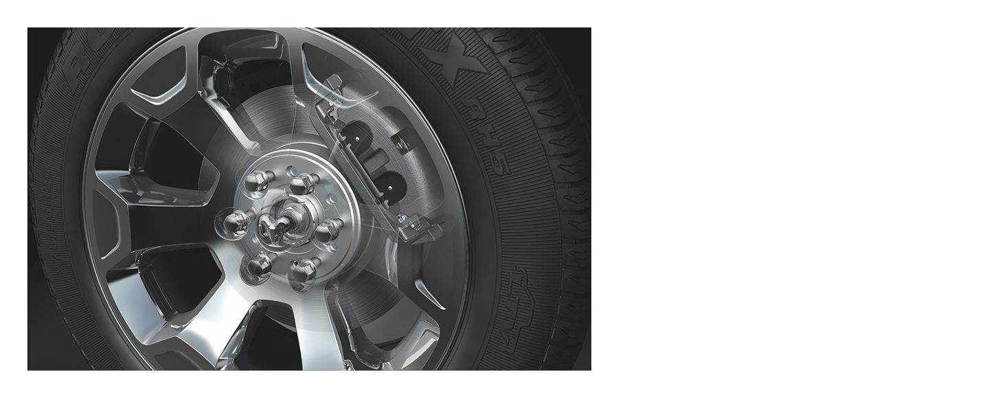 A wheel on a 2020 Ram 1500.
