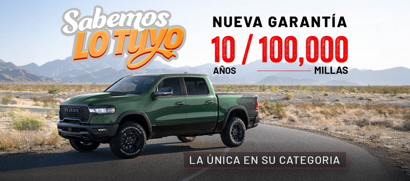 Ram-Logo de Sabemos lo tuyo más garantía 10/100K con dos fotos presentando la RAM.