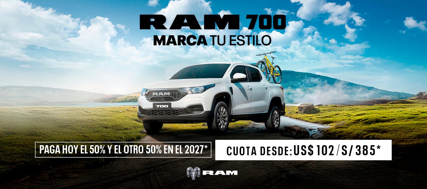A 2022 Ram 2500 Limited 4x4 Crew Cab being driven on a highway with sand hills and palm trees in the background. It's Ram Season.